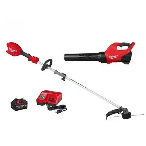 M18 FUEL 18-Volt 16 in. Brushless Cordless Electric QUIK-LOK String Trimmer/Blower Combo Kit w/8.0 Battery (2-Tool)