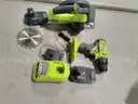 ONE 18V Cordless 2-Tool Combo Kit with Drill/Driver Circular Saw (2) 1.5 Ah Batteries and Charger