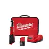 Milwaukee M12 12V Lithium-Ion Cordless 3/8 in. Ratchet Kit, One 1.5 Ah Battery Charger and Tool Bag