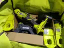 RYOBI ONE 18V Cordless 6-Tool Combo Kit with 1.5 Ah Battery 4.0 Ah Battery and Charger
