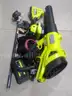 40V HP Brushless 650 CFM 160 MPH Cordless Leaf Blower and Carbon Fiber String Trimmer with 4Ah Battery and Charger
