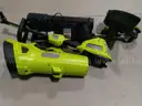 40V HP Brushless 650 CFM 160 MPH Cordless Leaf Blower and Carbon Fiber String Trimmer with 4Ah Battery and Charger