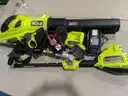 40V HP Brushless 650 CFM 160 MPH Cordless Leaf Blower and Carbon Fiber String Trimmer with 4Ah Battery and Charger