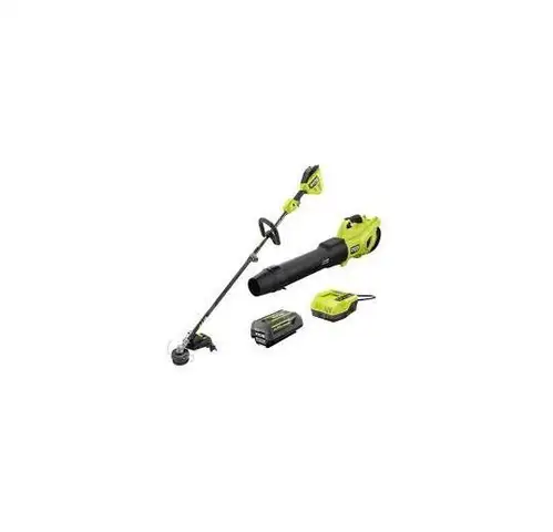 40V HP Brushless 650 CFM 160 MPH Cordless Leaf Blower and Carbon Fiber String Trimmer with 4Ah Battery and Charger