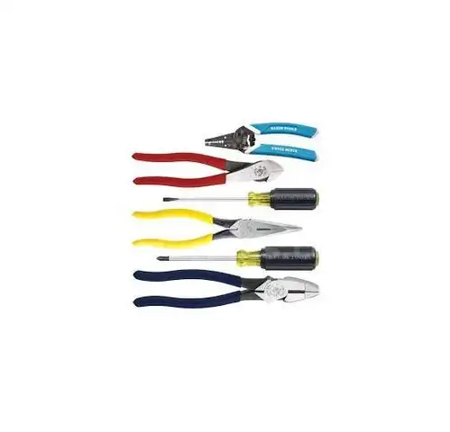 Electrician&#x27;s Screwdriver, Lineman&#x27;s Plier &#x26; Wire Stripper Hand Tool Kit (3-Piece)