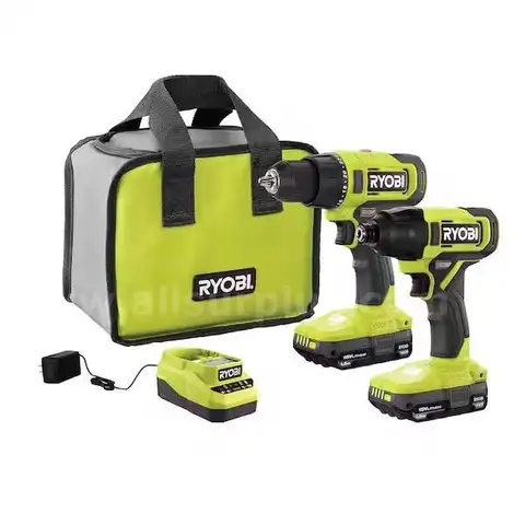 RYOBI ONE 18V Cordless 2-Tool Combo Kit with Drill/Driver Impact Driver