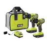RYOBI ONE 18V Cordless 2-Tool Combo Kit with Drill/Driver Impact Driver