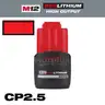 M12 12V Lithium-Ion CP High Output 2.5 Ah Battery Pack
