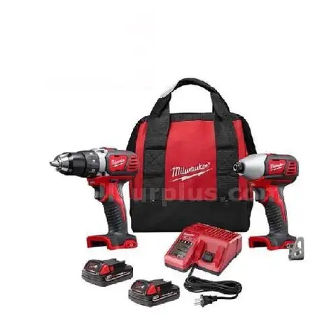 M18 18V Lithium-Ion Cordless Drill Driver/Impact Driver Combo Kit (2-Tool) W/ Two 1.5Ah Batteries Charger Tool Bag