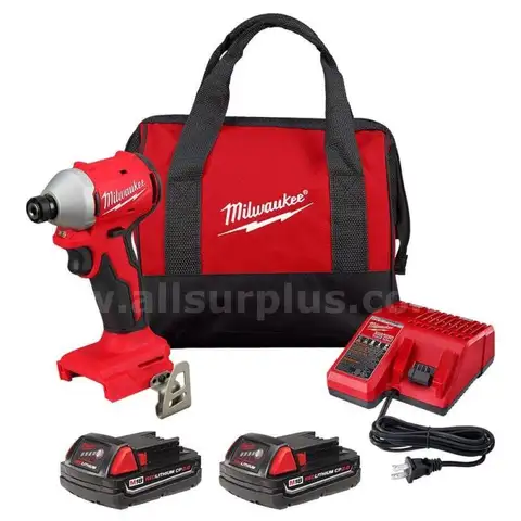 Milwaukee M18 18V Lithium-Ion Brushless Cordless 1/4 in. Impact Driver Kit
