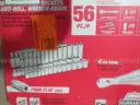 3/8 in. Drive SAE/Metric Ratchet and Socket Mechanics Tool Set (56-Piece)