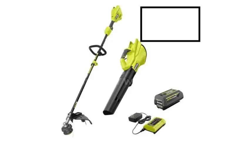 40V Cordless Attachment Capable 15&#x22; String Trimmer &#x26; 550 CFM 120 MPH Blower Combo Kit with 4.0 Ah Battery &#x26; Charger