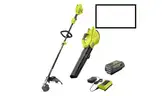 40V Cordless Attachment Capable 15&#x22; String Trimmer &#x26; 550 CFM 120 MPH Blower Combo Kit with 4.0 Ah Battery &#x26; Charger
