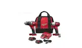 M18 18V Lithium-Ion Cordless Drill Driver/Impact Driver Combo Kit (2-Tool) W/ Two 1.5Ah Batteries Charger Tool Bag