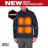 Milwaukee Men&#x27;s X-Large M12 12-Volt Lithium-Ion Cordless Tough Shell Navy Blue Heated Jacket, 3.0 Ah Battery