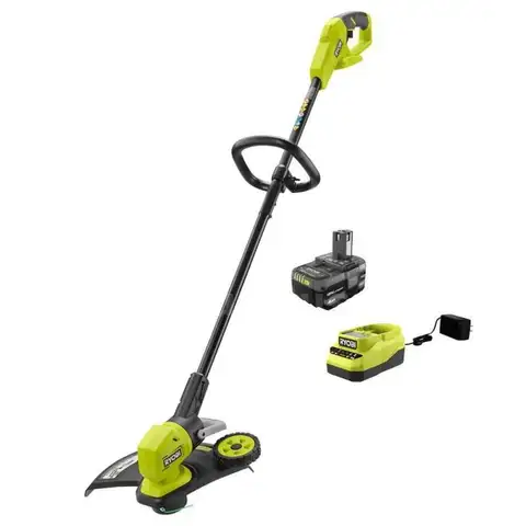 RYOBI ONE 18V 13&#x22; Cordless Battery String Trimmer/Edger with 4.0 Ah Battery and Charger