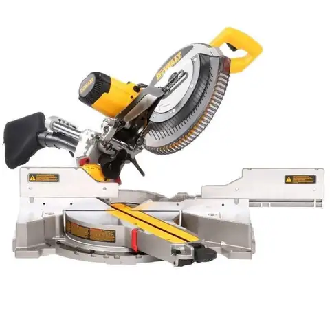DeWalt 15 Amp Corded 12&#x22; Double Bevel Sliding Compound Miter Saw, XPS technology Blade Wrench, Material Clamp