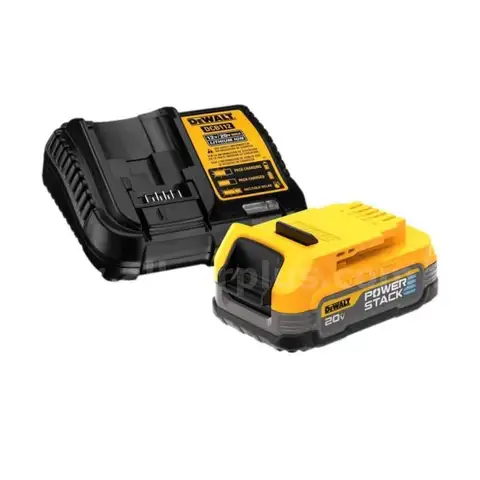 20V MAX POWERSTACK Lithium-Ion Compact Battery Starter Kit with 1.7 Ah Battery and Charger