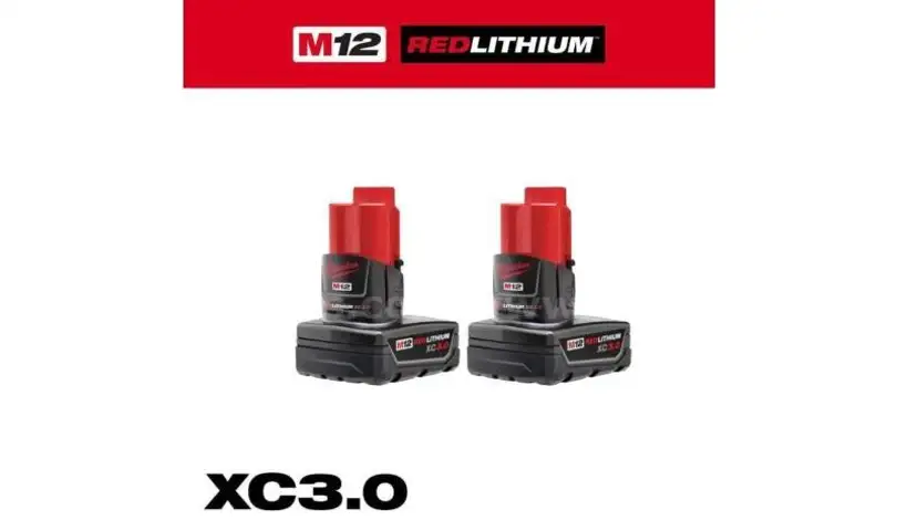 M12 12-Volt Lithium-Ion XC Extended Capacity 3.0 Ah Battery Pack (2-Pack)