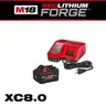 Milwaukee M18 18-Volt Lithium-Ion REDLITHIUM FORGE Starter Kit with 8.0Ah Battery and Rapid Charger