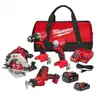M18 18-Volt Lithium-Ion Brushless Cordless Combo Kit (4-Tool) with 2-Batteries 1-Charger and Tool Bag