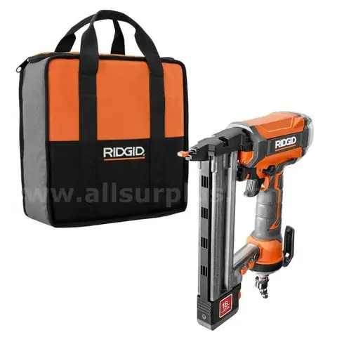 Pneumatic 18-Gauge 1-1/2 in. Finish Stapler with Contractor&#x27;s Bag