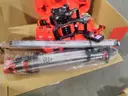 Milwaukee M18 2000&#x27; Red Exterior Rotary Laser Level Kit with Receiver Receiver Clamp Tripod &#x26; Grade Rod