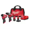 Milwaukee M12 FUEL 12-Volt Lithium-Ion Brushless Cordless Hammer Drill and Impact Driver Combo Kit
