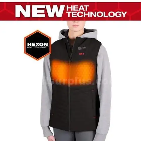 Women&#x27;s Medium M12 12-Volt Lithium-Ion Cordless Axis Black Heated Vest Kit with (1) 2.0 Ah Battery and Charger