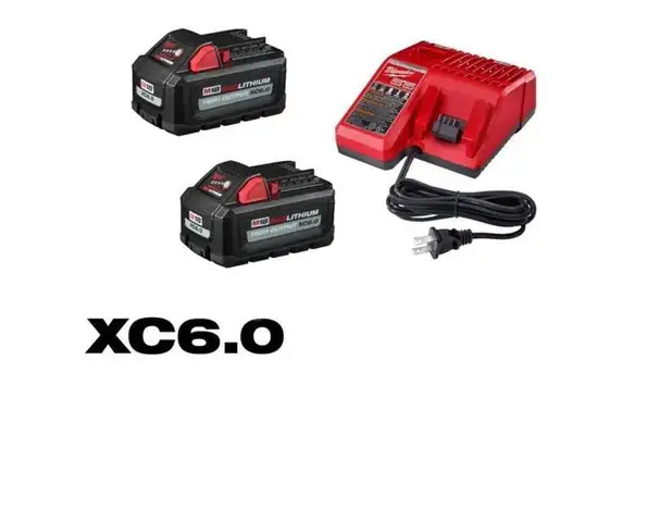 M18 18-Volt Lithium-Ion High Output Starter Kit with Two 6.0 Ah Battery and Charger