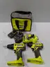 RYOBI ONE 18V Cordless 2-Tool Combo Kit, Drill/Driver Impact Driver, 1.5 Ah Batteries and Charger