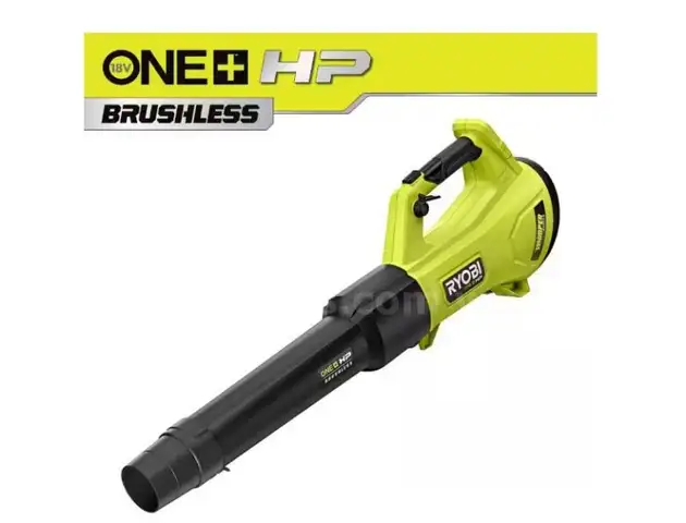 ONE HP 18V Brushless Whisper Series 130 MPH 450 CFM Cordless Battery Leaf Blower with 4.0 Ah Battery and Charger