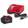 Milwaukee M18 18-Volt Lithium-Ion REDLITHIUM FORGE Starter Kit, 8.0Ah Battery and Rapid Charger