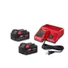 Milwaukee M18 18-Volt Lithium-Ion XC Starter Kit with Two 5.0Ah Batteries and Charger