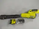 RYOBI 40V HP Brushless Whisper Series 180 MPH 800 CFM Cordless Battery Leaf Blower, 8.0Ah Battery
