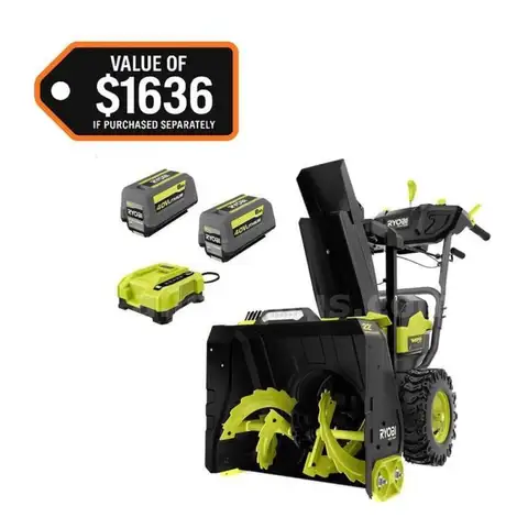 40V HP Brushless Whisper Series 22" 2-Stage Cordless Electric Self-Propelled Snow Blower