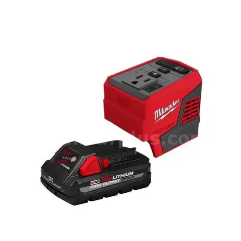 M18 18-Volt Lithium-Ion 175-Watt Powered Compact Inverter for M18 Batteries with (1) M18 HIGH OUTPUT 3.0 Ah Battery