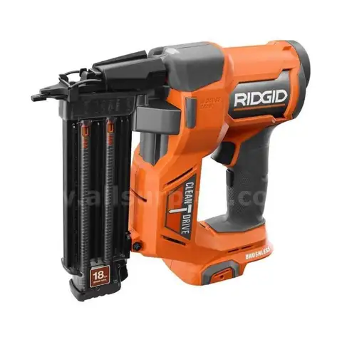 RIDGID 18V Brushless Cordless 18-Gauge 2-1/8" Brad Nailer (Tool Only) with CLEAN DRIVE Technology