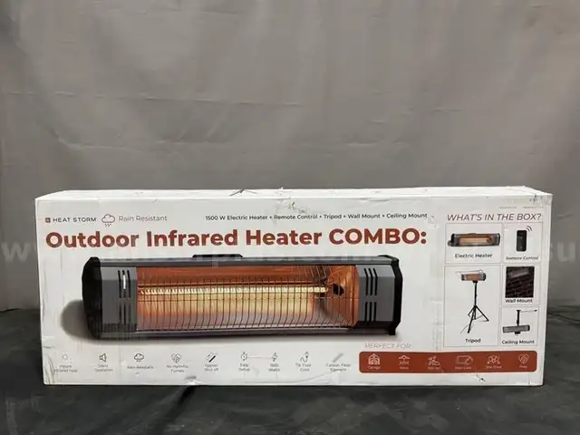 Onsite, Buy Now-Tradesman 1500-Watt Electric Outdoor Infrared Quartz Portable Space Heater-Non Refundable