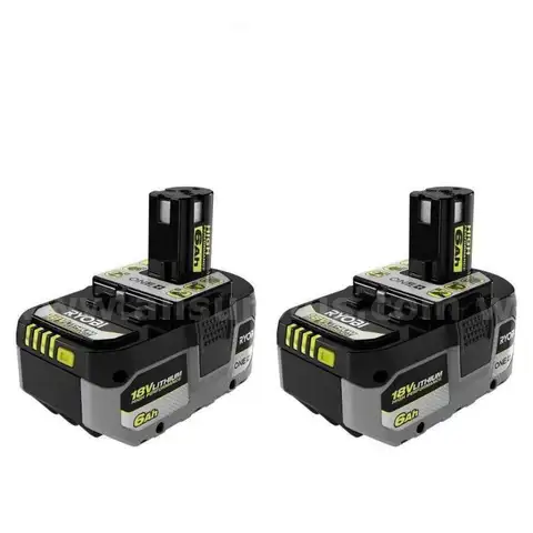 RYOBI ONE HP 18V HIGH PERFORMANCE Lithium-Ion 6.0 Ah Battery, 2-Pack