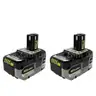 RYOBI ONE HP 18V HIGH PERFORMANCE Lithium-Ion 6.0 Ah Battery, 2-Pack