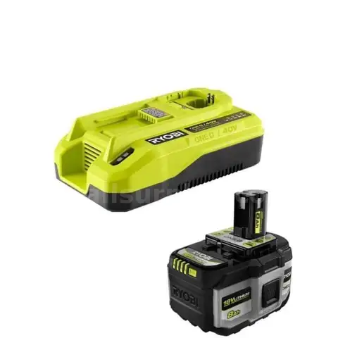 RYOBI ONE HIGH PERFORMANCE Starter Kit, 18V 8 Ah Lithium-Ion Battery , 18V/40V Dual Platform Charger