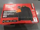 Milwaukee Men's X-Large M12 12-Volt Lithium-Ion Cordless Tough Shell Black Heated Jacket, 3.0Ah Battery / Charger