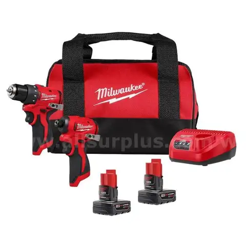 M12 12-Volt Lithium-Ion Brushless Cordless Subcompact Drill and Impact Driver Combo Kit w/2 Batteries and Bag (2-Tool)