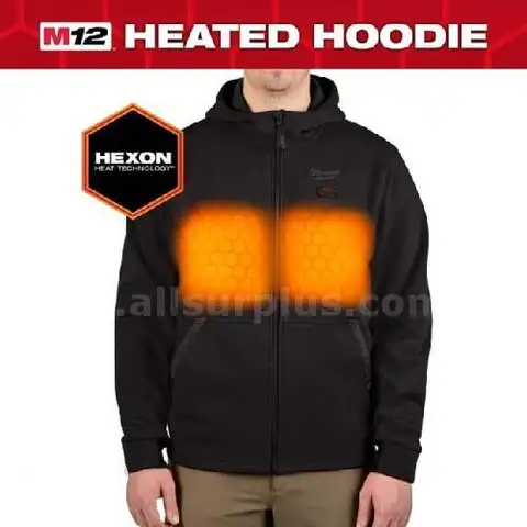 Men's 2X-Large M12 12-Volt Lithium-Ion Cordless Black Heated Jacket Hoodie Kit