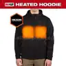 Men's 2X-Large M12 12-Volt Lithium-Ion Cordless Black Heated Jacket Hoodie Kit