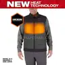 Milwaukee Men's XL M12 12-Volt Lithium-Ion Cordless Axis Gray Heated Quilted Vest Kit, 2.0 Ah Battery and Charger