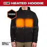 Milwaukee Men's 2XL M12 12-Volt Lithium-Ion Cordless Black Heated Jacket Hoodie Kit
