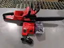 Milwaukee M18 FUEL 16" 18V Lithium-Ion Brushless Battery Chainsaw Kit, 12.0Ah Battery and M18 Rapid Charger