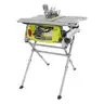 RYOBI 15 Amp 10" Compact Portable Corded Jobsite Table Saw with Folding Stand